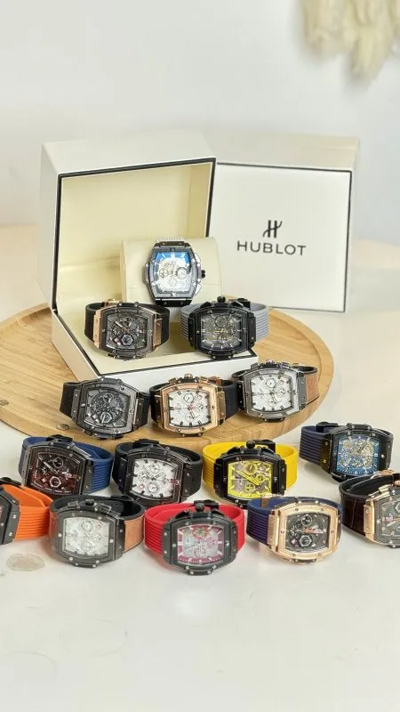ساعة - Hublot الشبابية مستطيل / شامل علبة و كيس