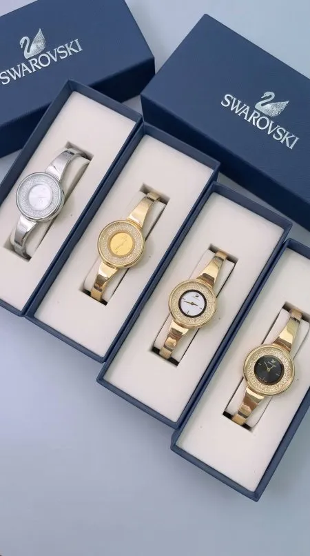 ساعة - SWAROVSKI ستاتي / شامل علبة الشركة وكيس #6